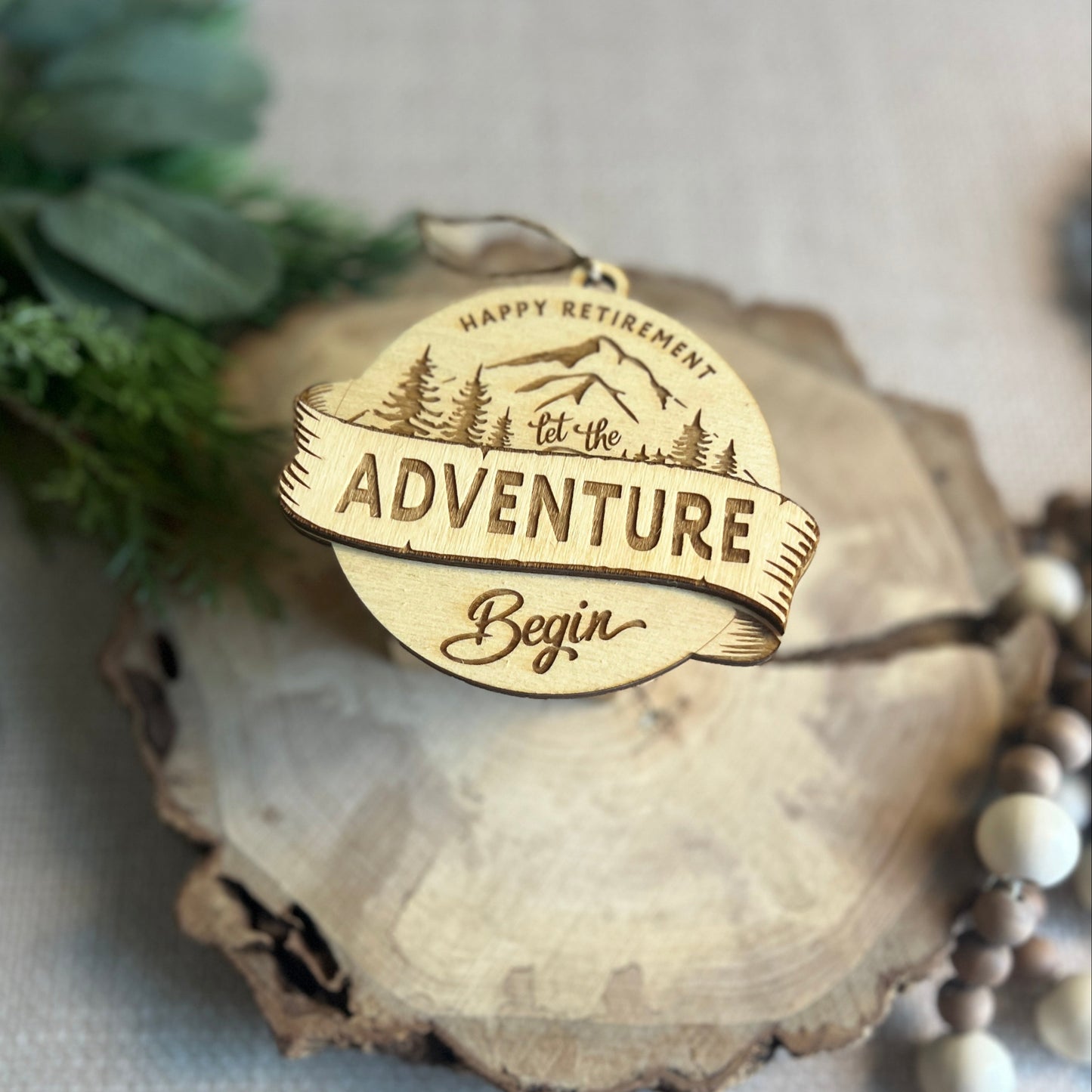 Happy Retirement Let The Adventures Begin Ornament