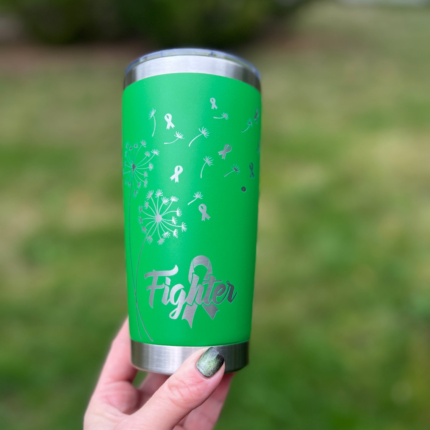 Mental Health Awareness Fighter Travel Coffee Cup