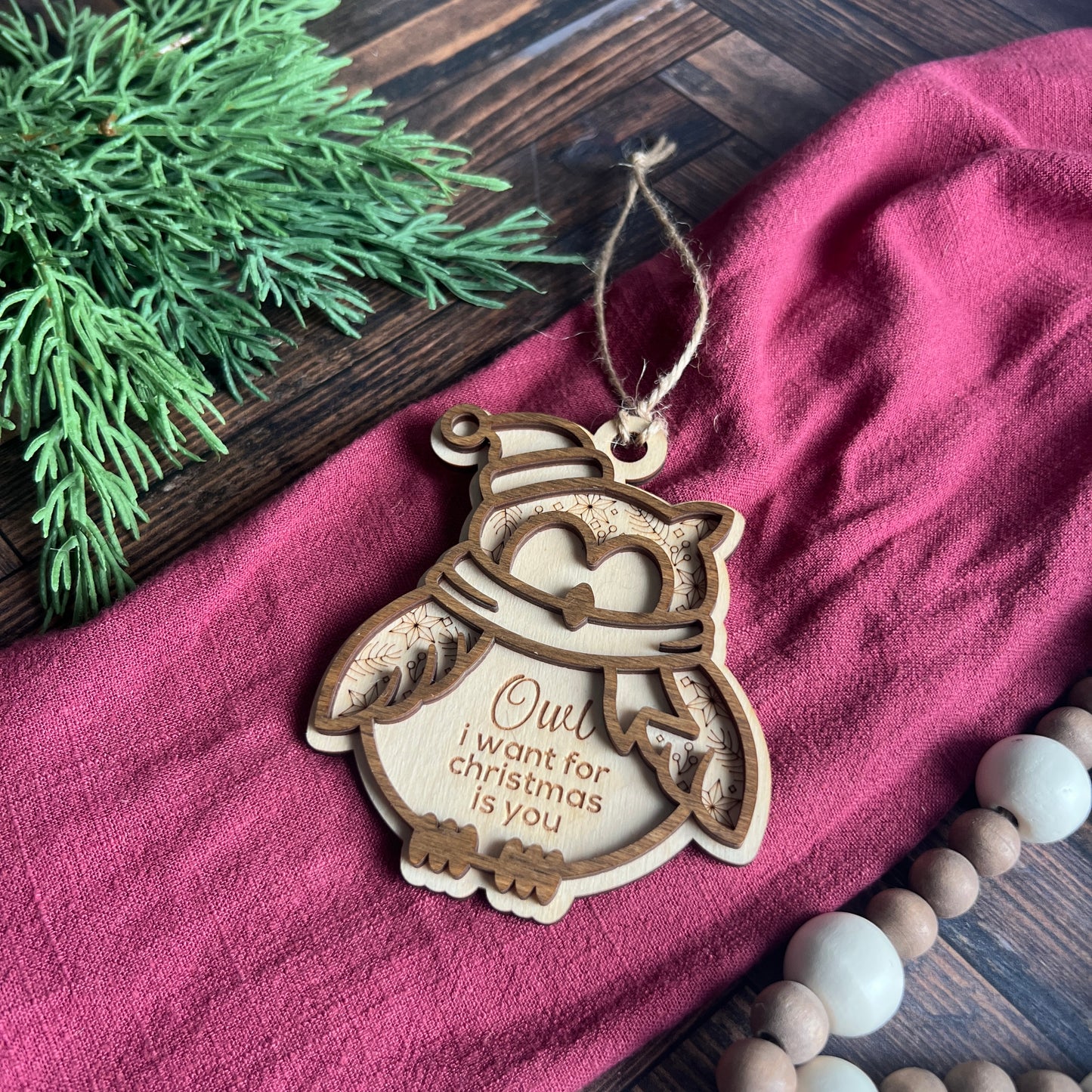 Owl Christmas Ornament