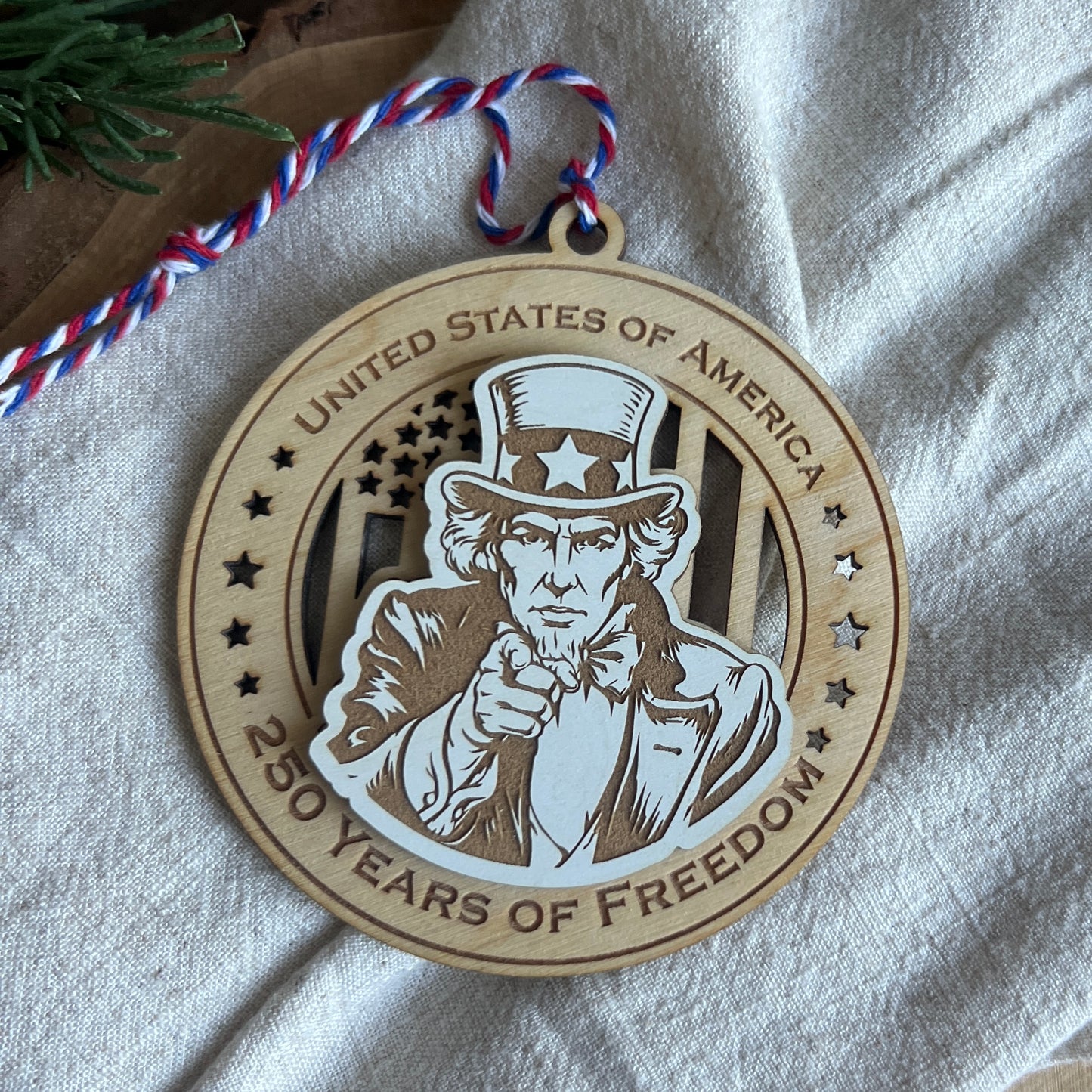 250th Anniversary Ornament USA