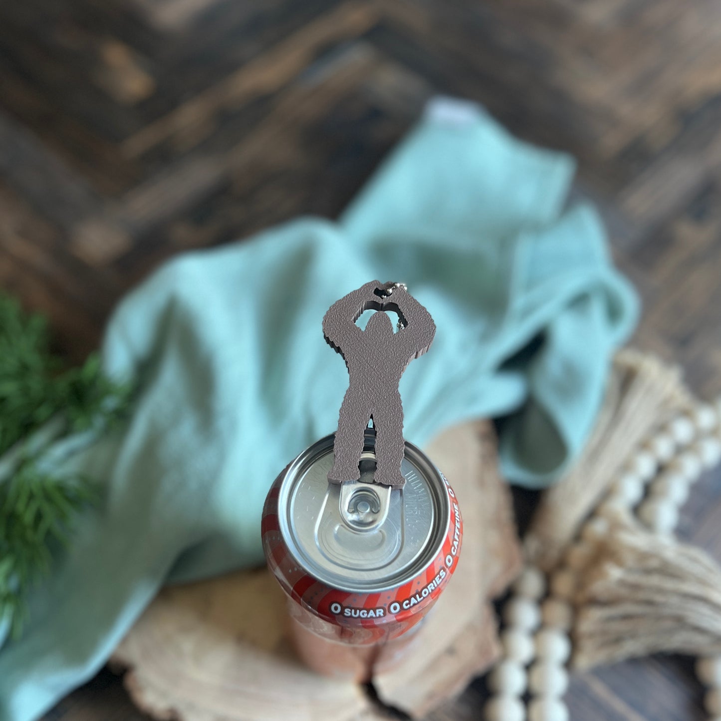 Bigfoot Soda Can Opener Keychain