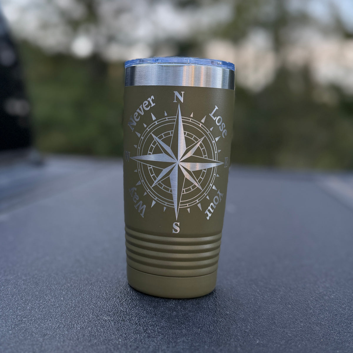 Never Lose Your Way Coffee Tumbler