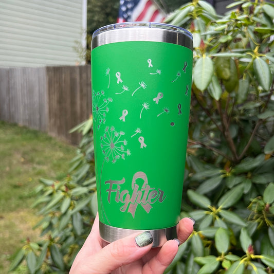 Mental Health Awareness Fighter Travel Coffee Cup