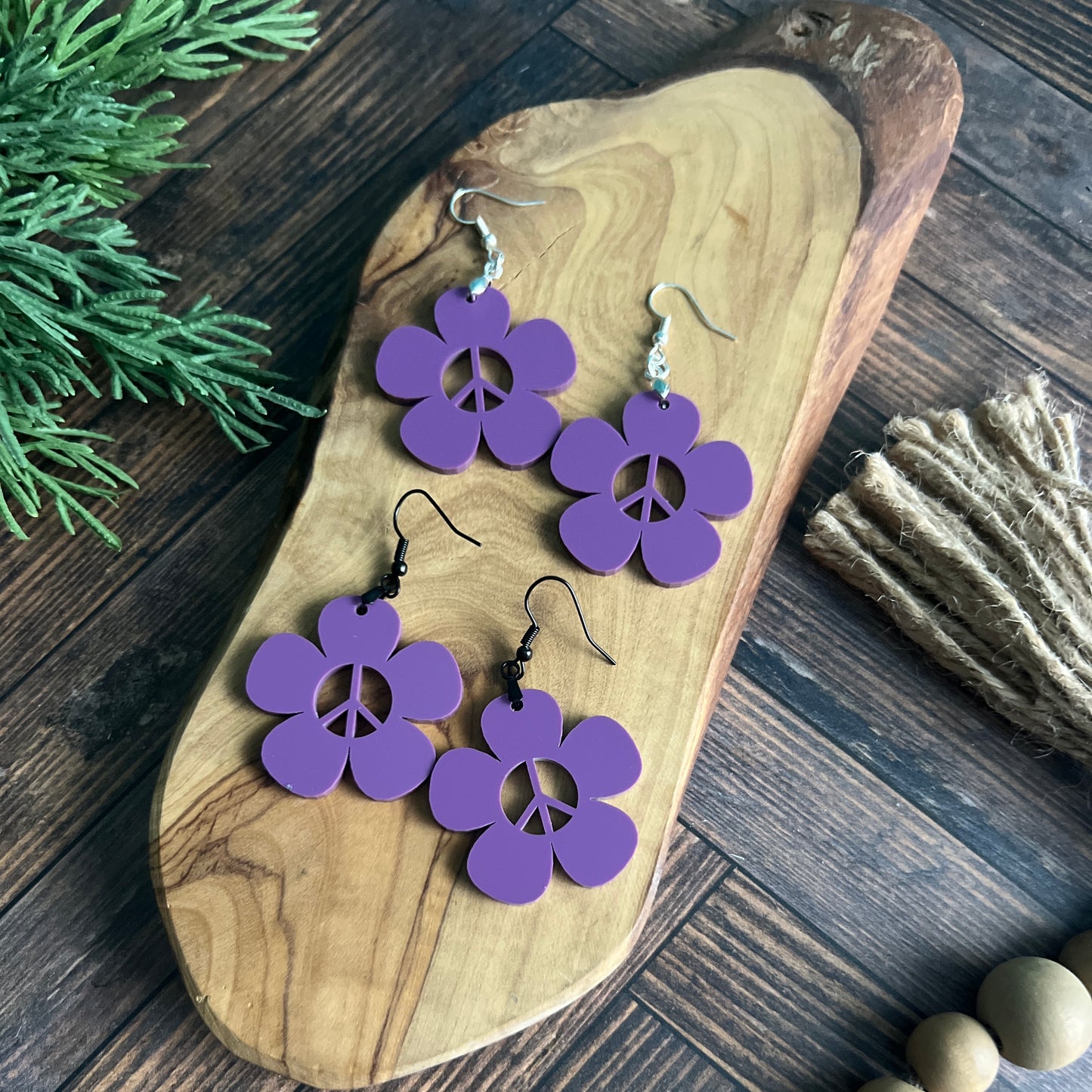 Peace Daisy Earrings