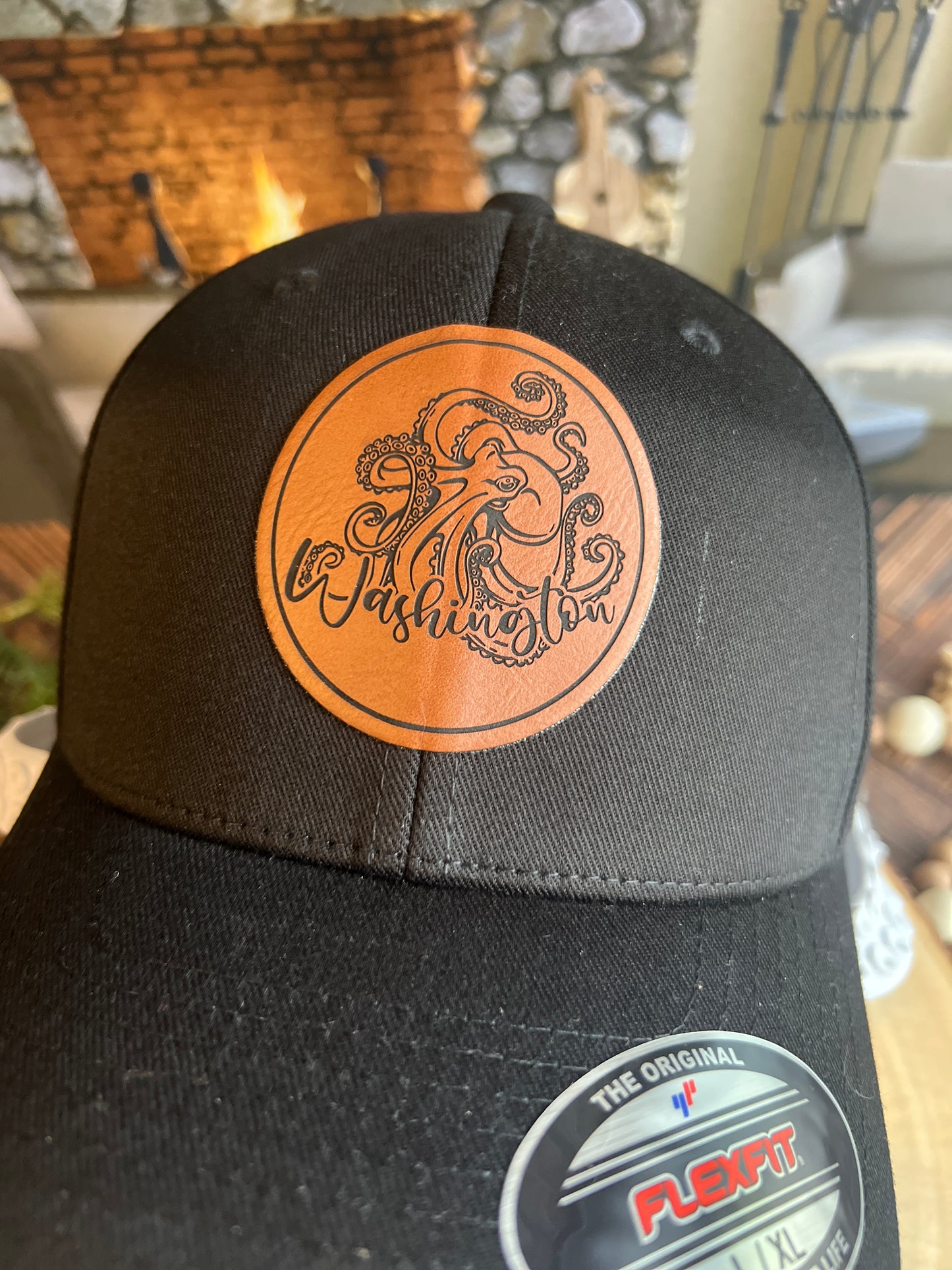 Kraken Flex Fit Black Yupoong Large/Xlarge Hat