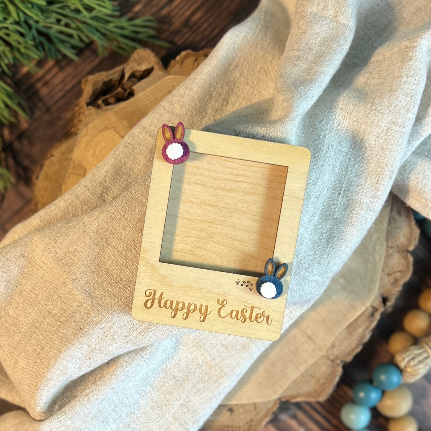 Happy Easter Mini Photo Frame Magnet