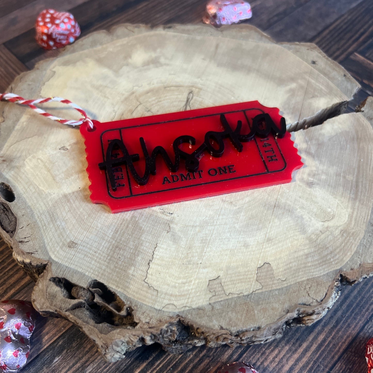 Valentine's Ticket Tag