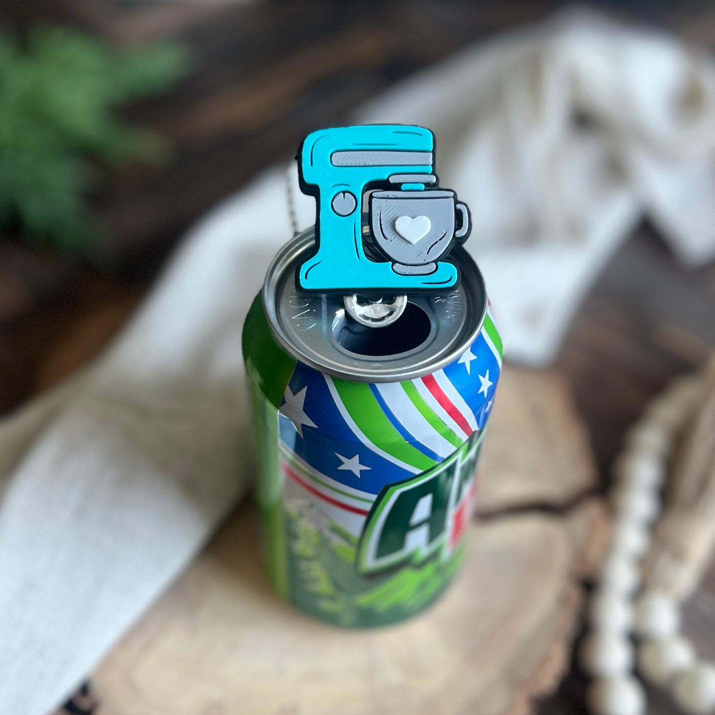Kitchen Mixer Soda Can Opener Keychain