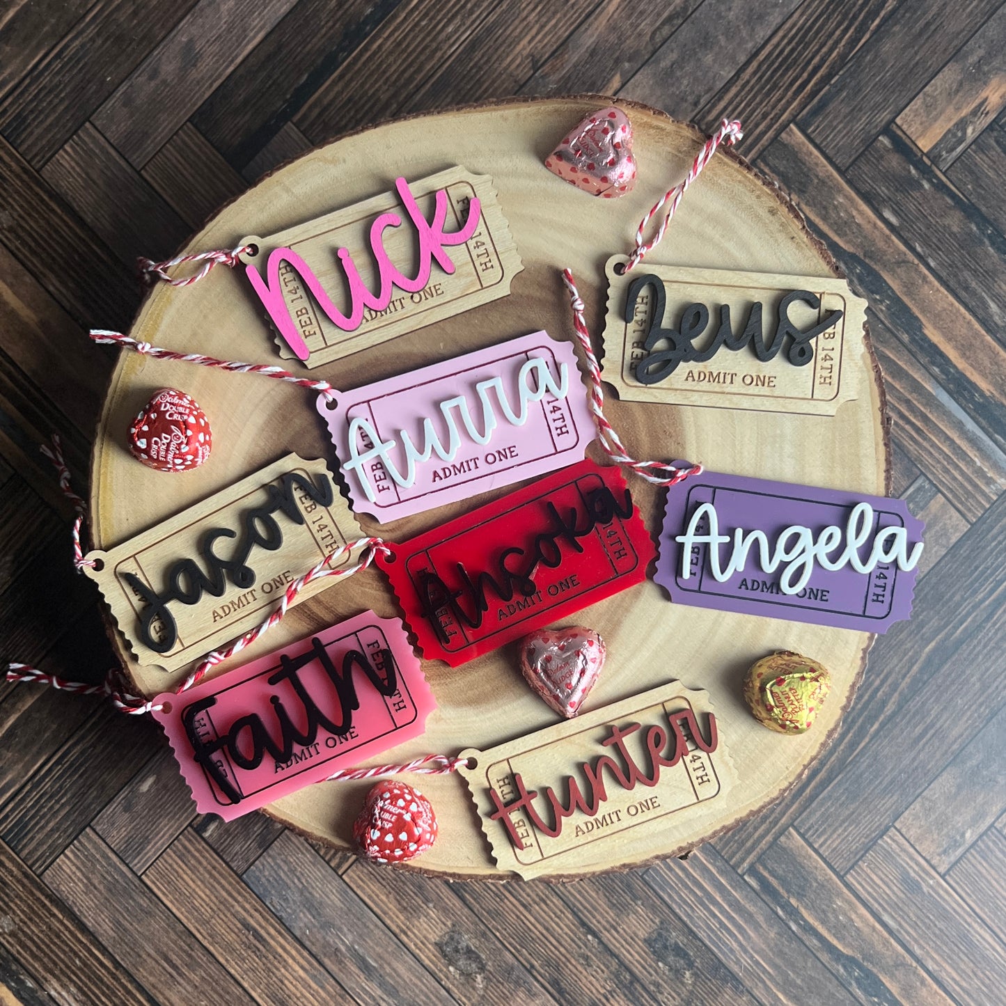 Valentine's Ticket Tag