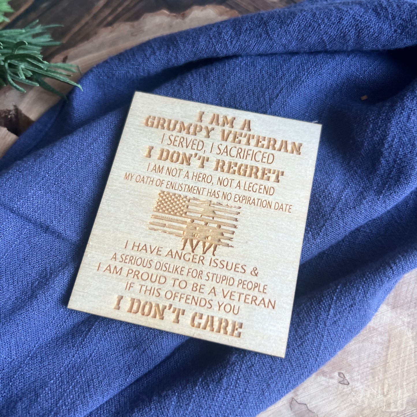 I Am A Grumpy Veteran Magnet