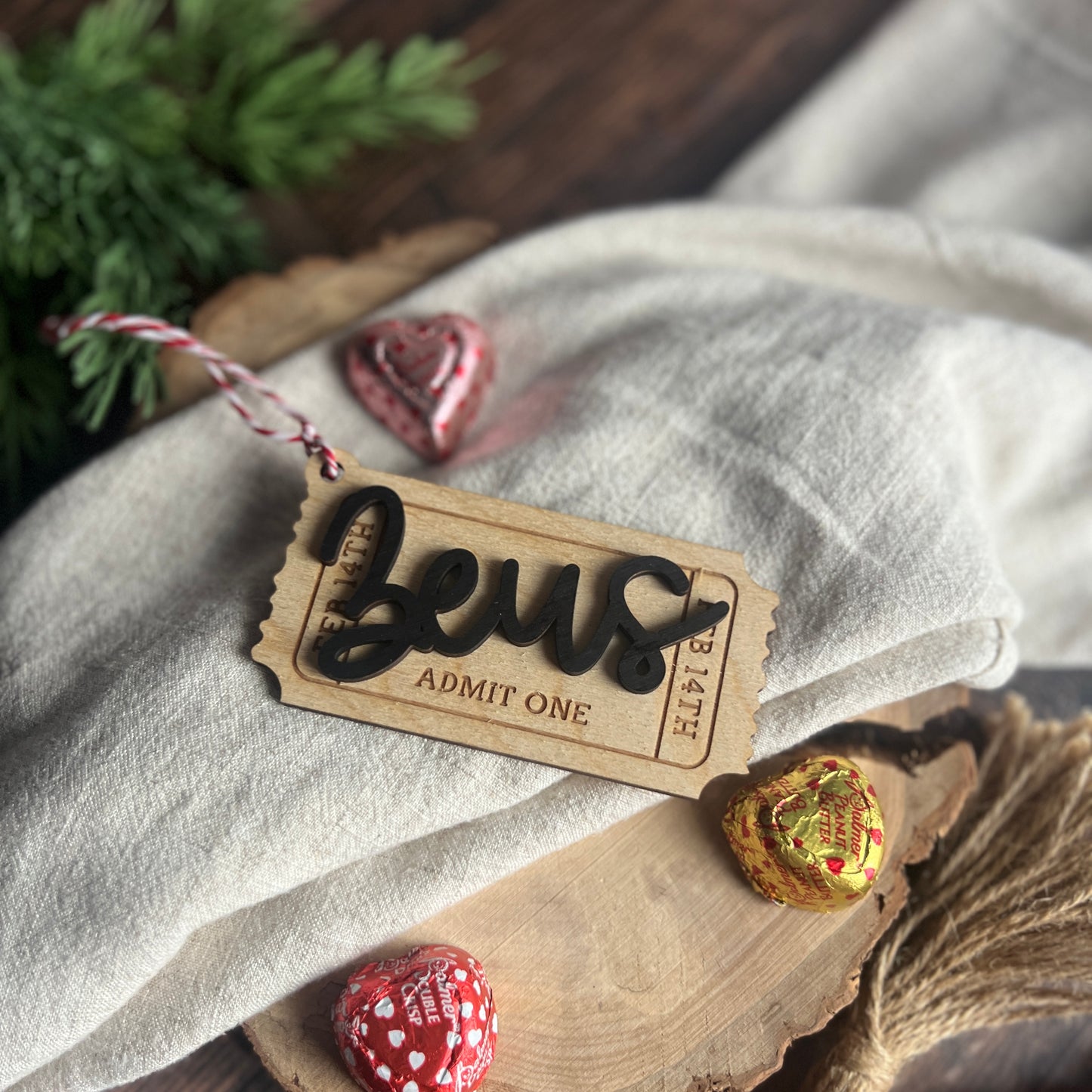 Valentine's Ticket Tag