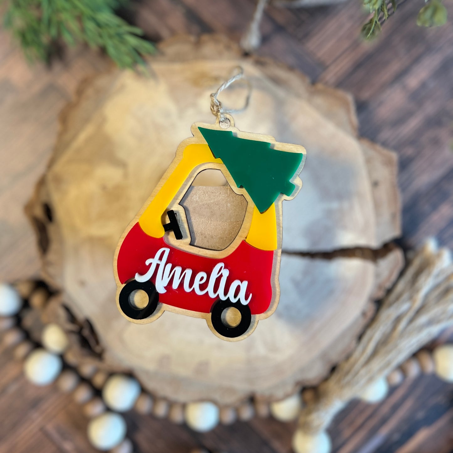 Christmas Car Ornament For Kids