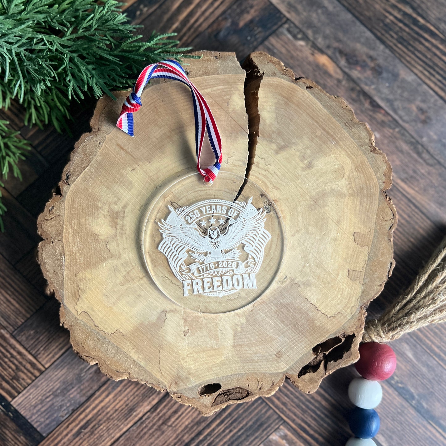 America 250 Christmas Ornament
