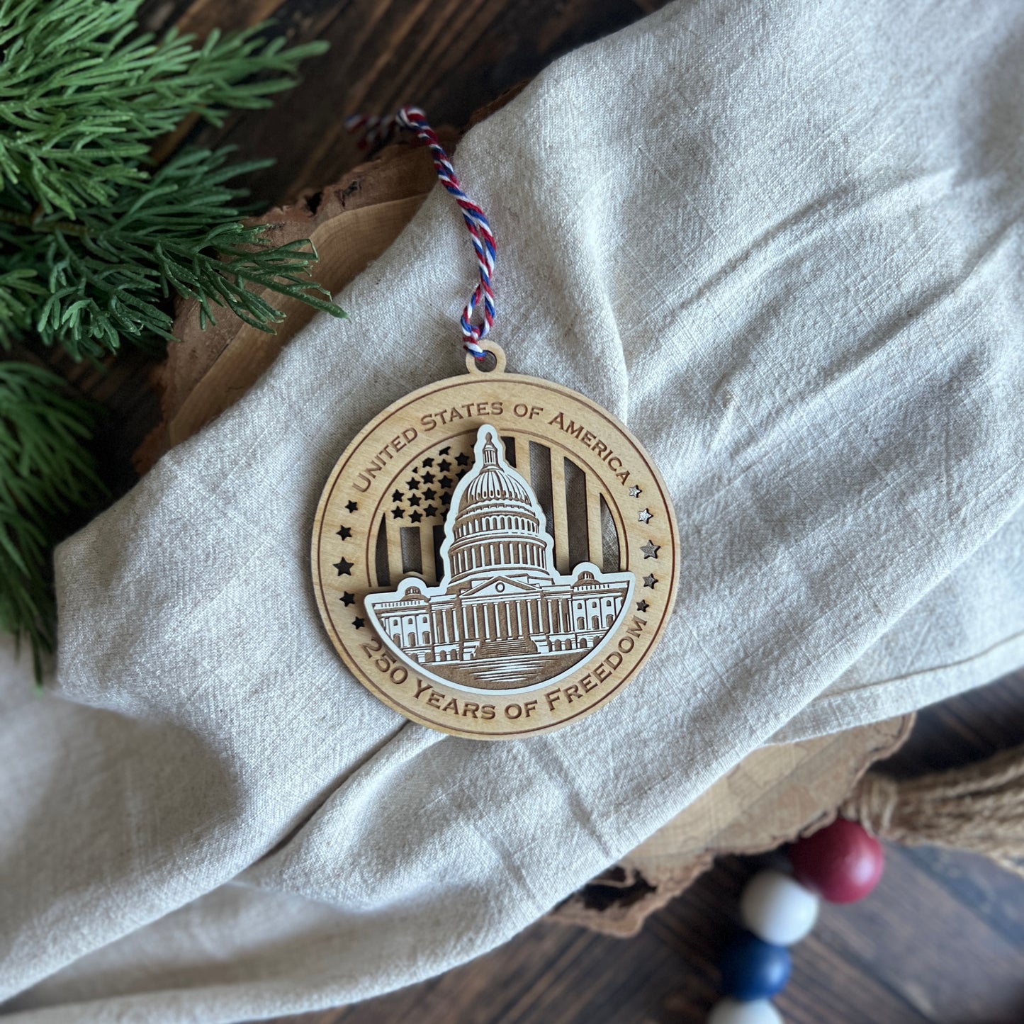 250th Anniversary Ornament USA
