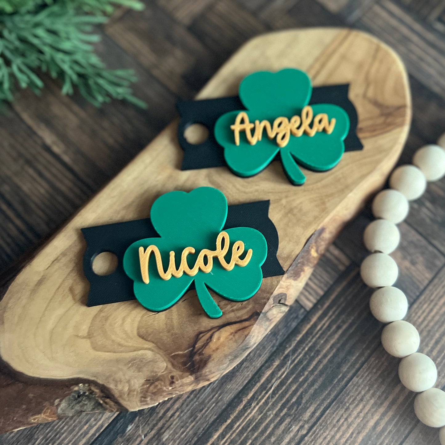 Shamrock Personalized Tumbler Topper