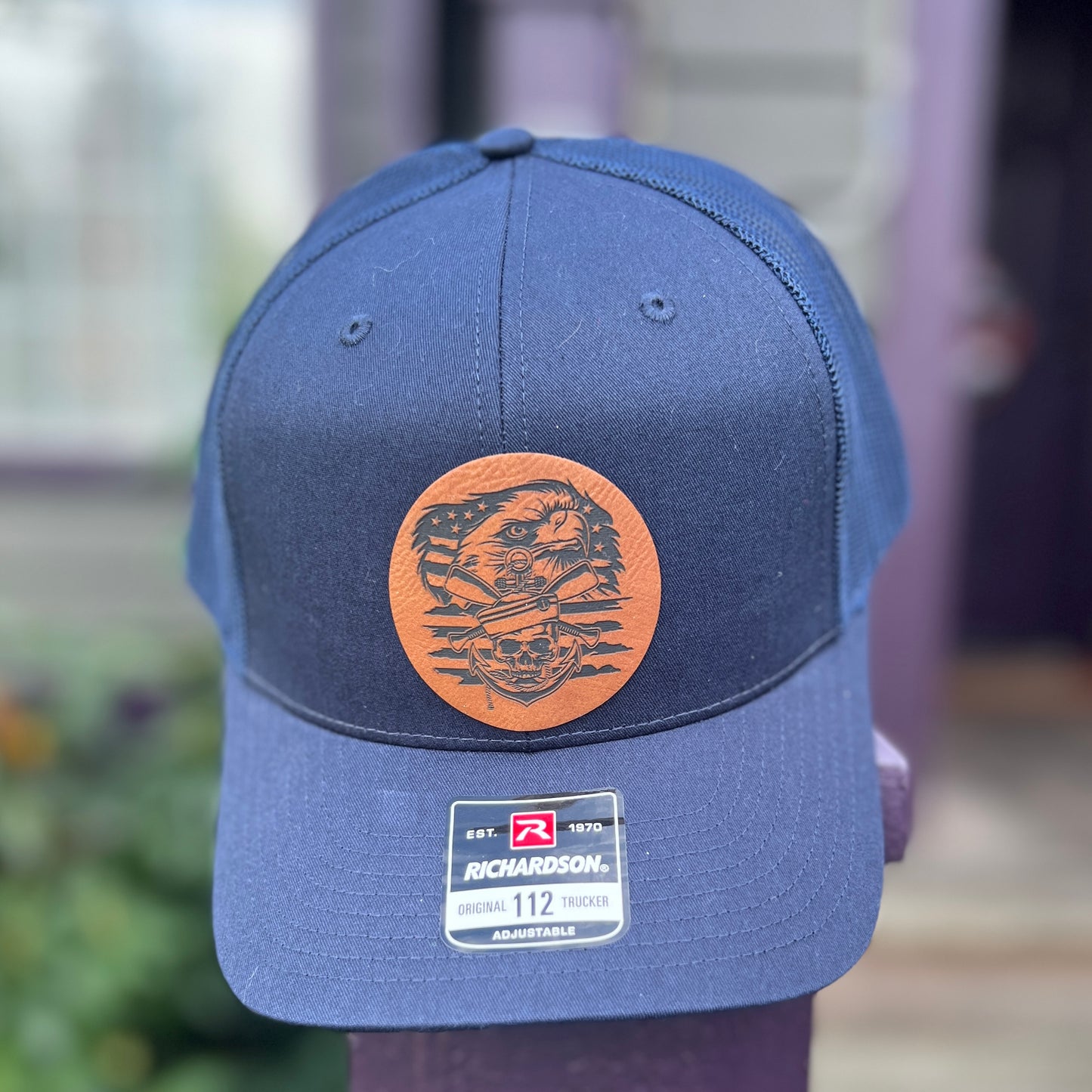 Navy Oar/Anchor/Dixie Cup Richardson 112 Trucker Hat