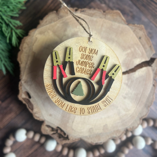 I Got You Jumper Cable Ornaments