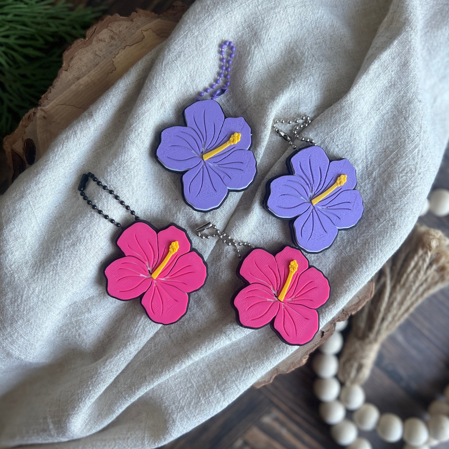 Hibiscus Soda Can Opener Keychain