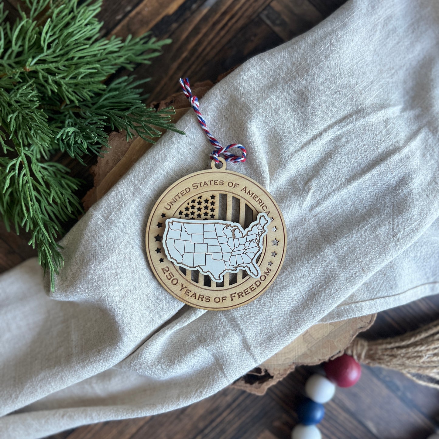250th Anniversary Ornament USA