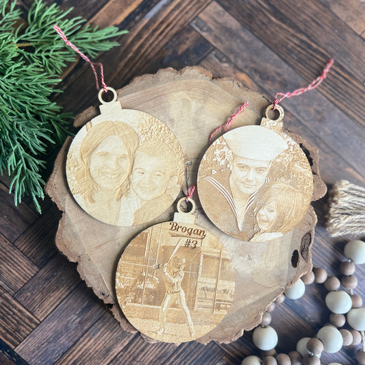 Photo Engraved Ornament