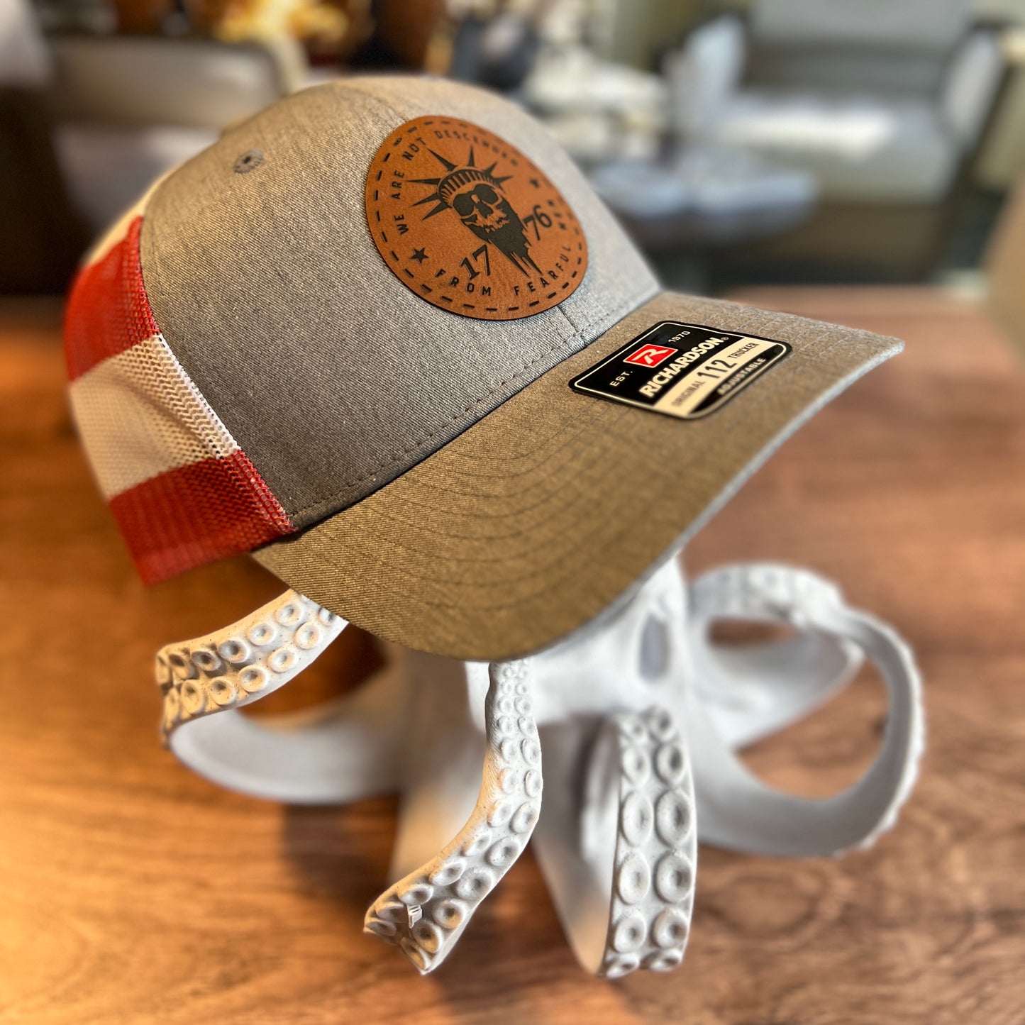 We Are Not Descended From Fearful Men Richardson 112 Trucker Hat