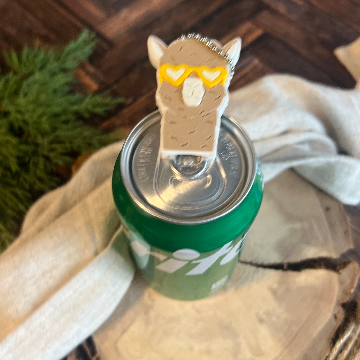 Heart Glasses Llama Soda Can Opener