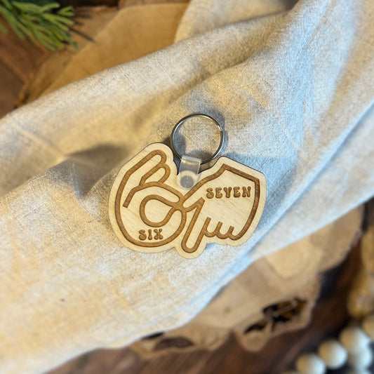 Six Seven Keychain