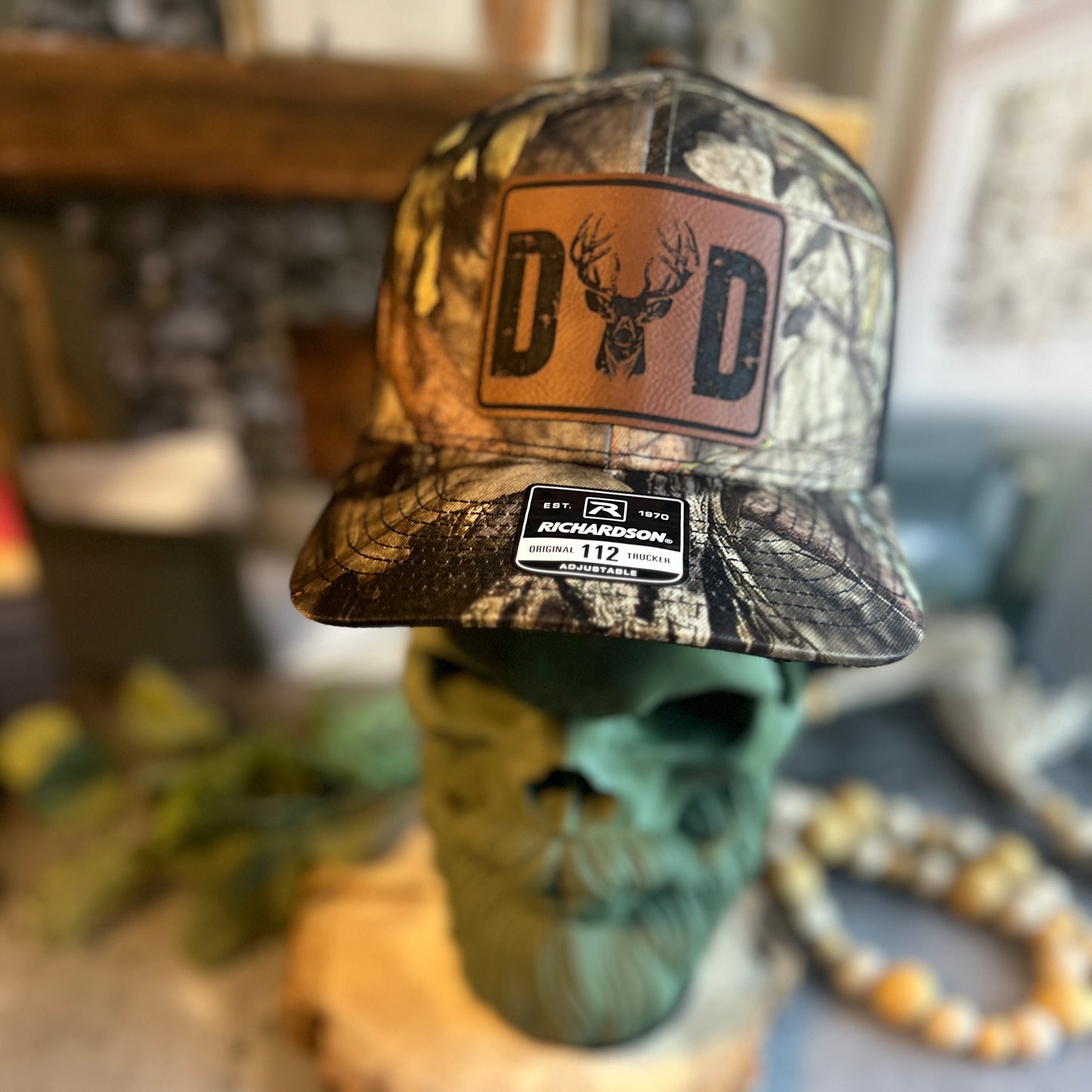 DAD DEER Richardson 112 Mossy Oak Trucker Hat
