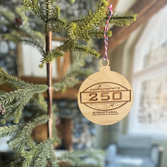 Code 250 Christmas Ornament