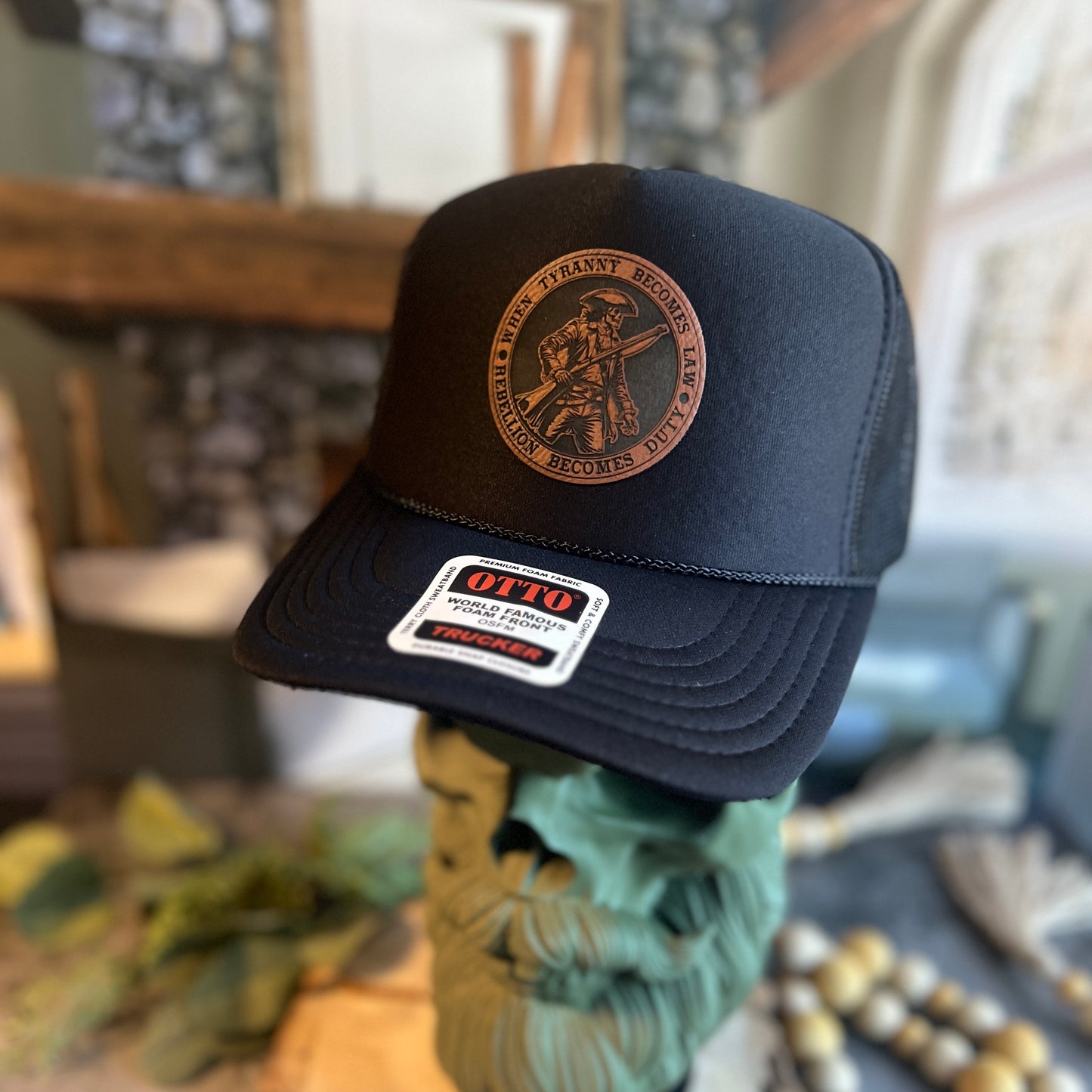 When Tyranny Becomes Law Black Otto Foam Front Trucker Hat