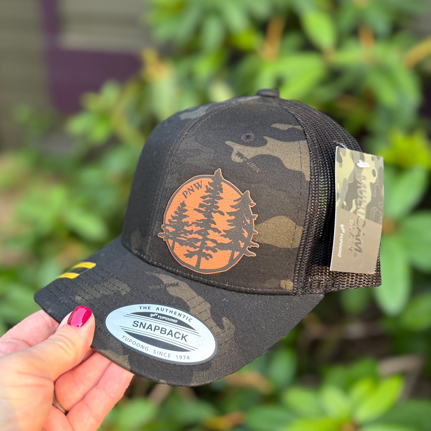 PNW Black Multi Camo Classic Snapback Yunpoong