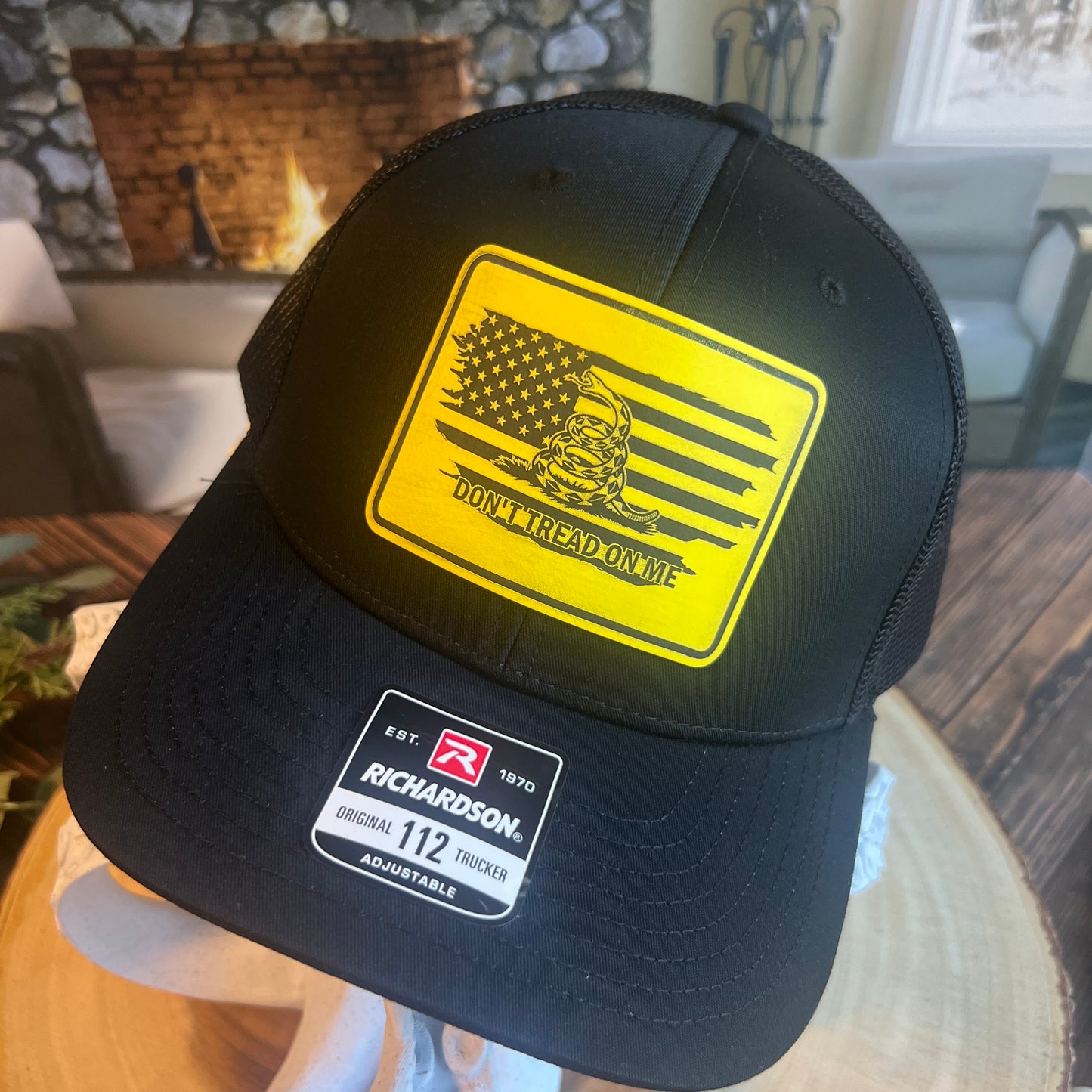 Don’t Tread On Me 112 Richardson Black Trucker Hat
