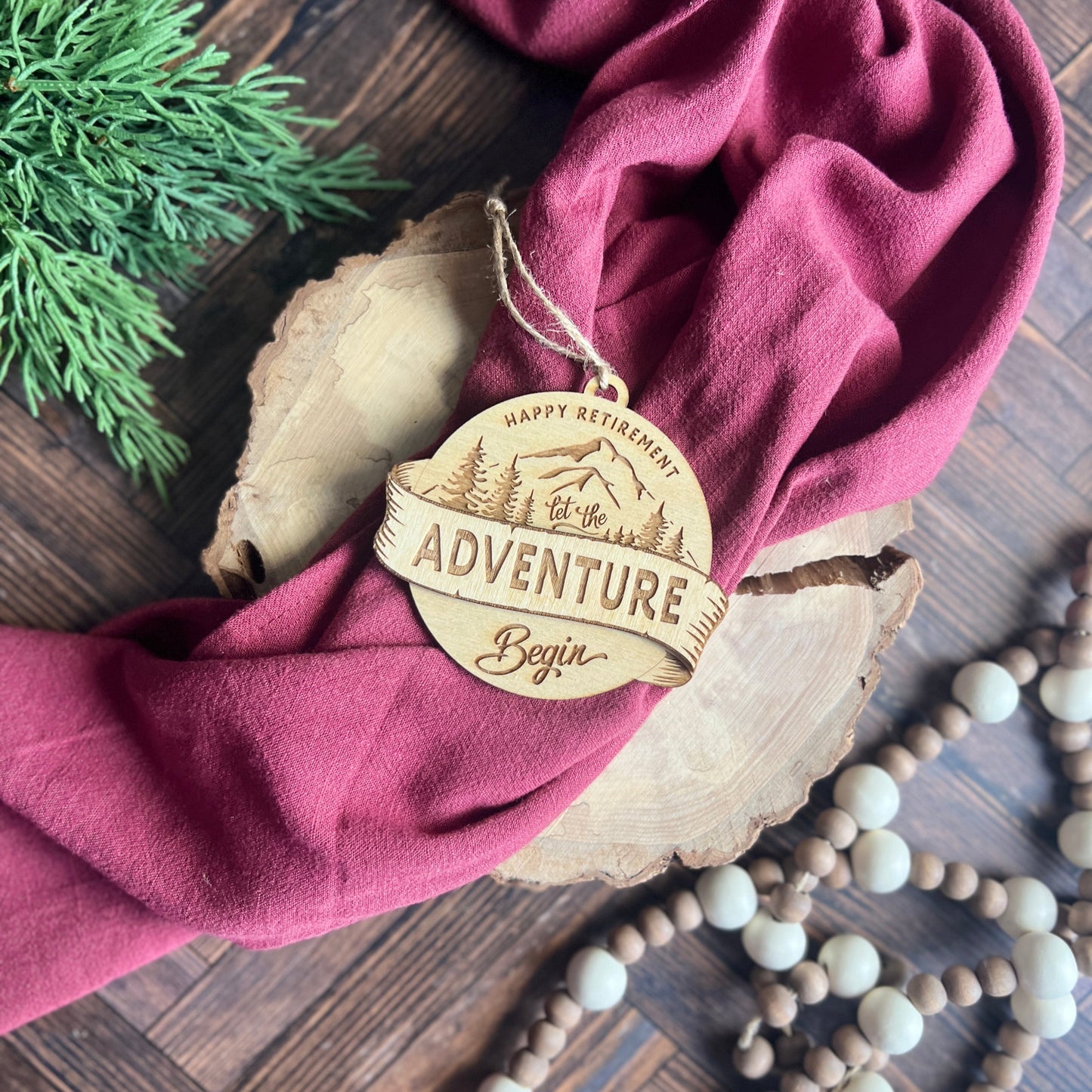 Happy Retirement Let The Adventures Begin Ornament