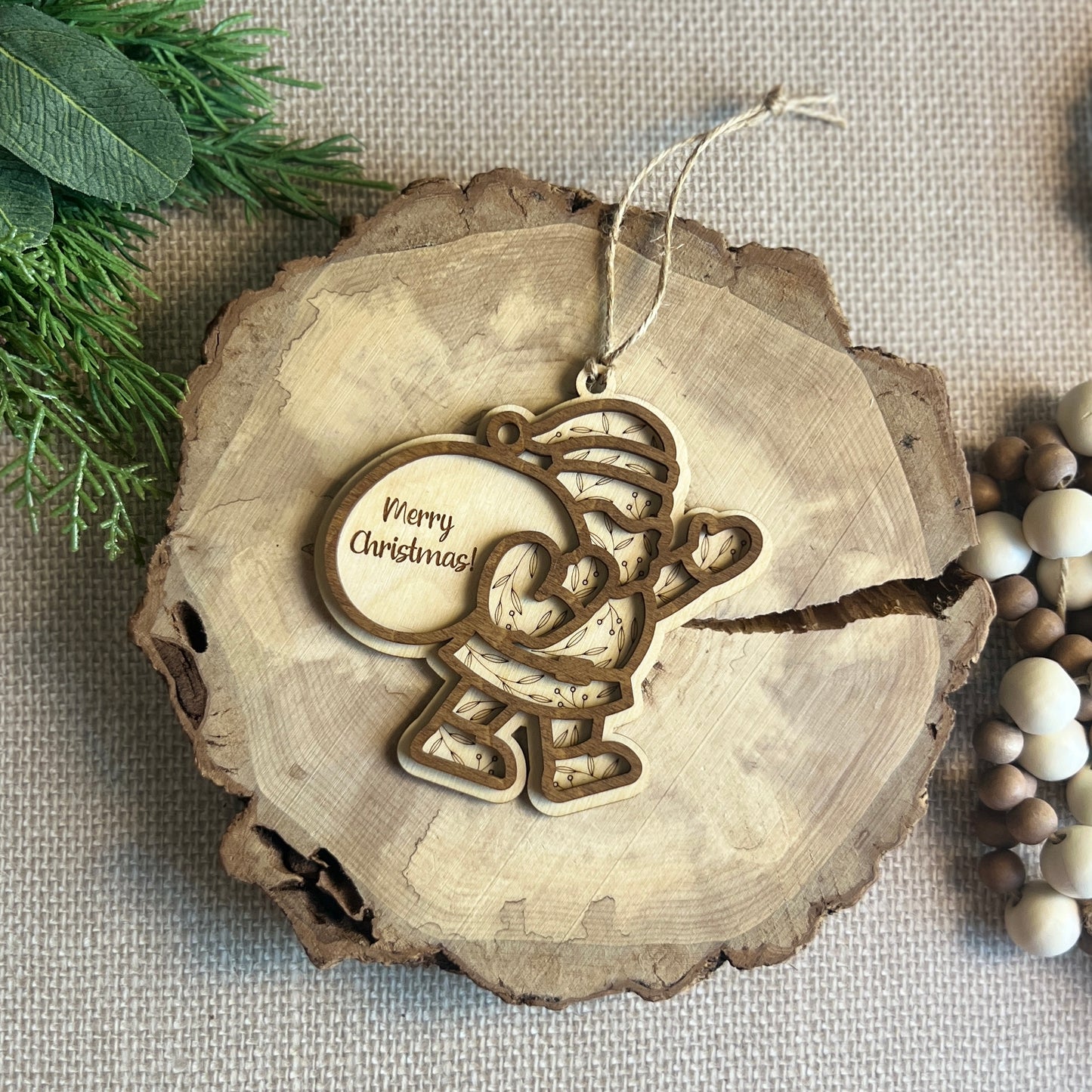 Santa Christmas Ornament