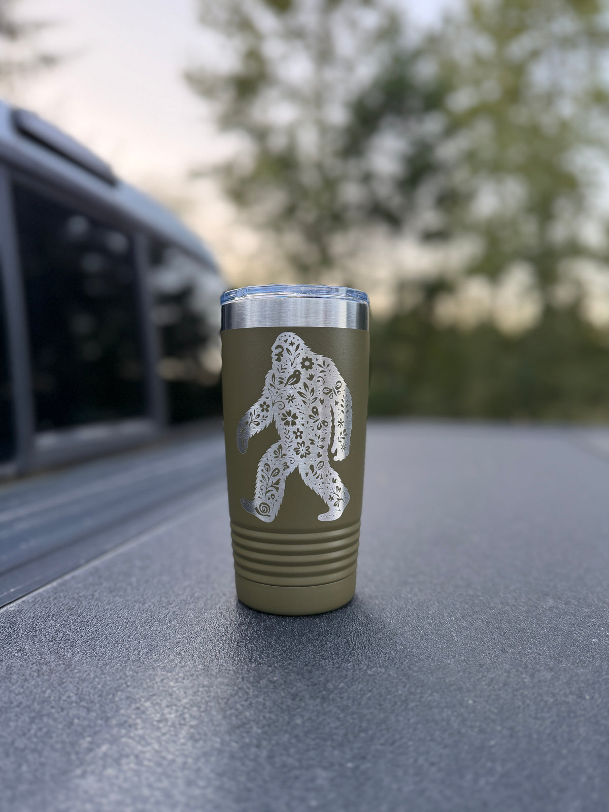 Floral Bigfoot Tumbler