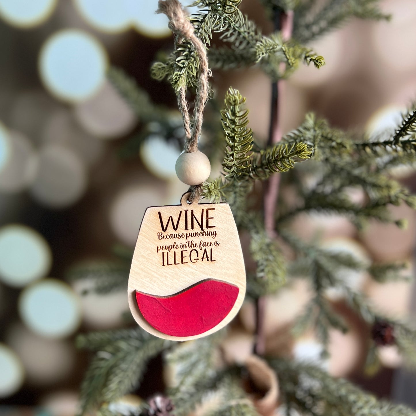 Wine Christmas Ornaments