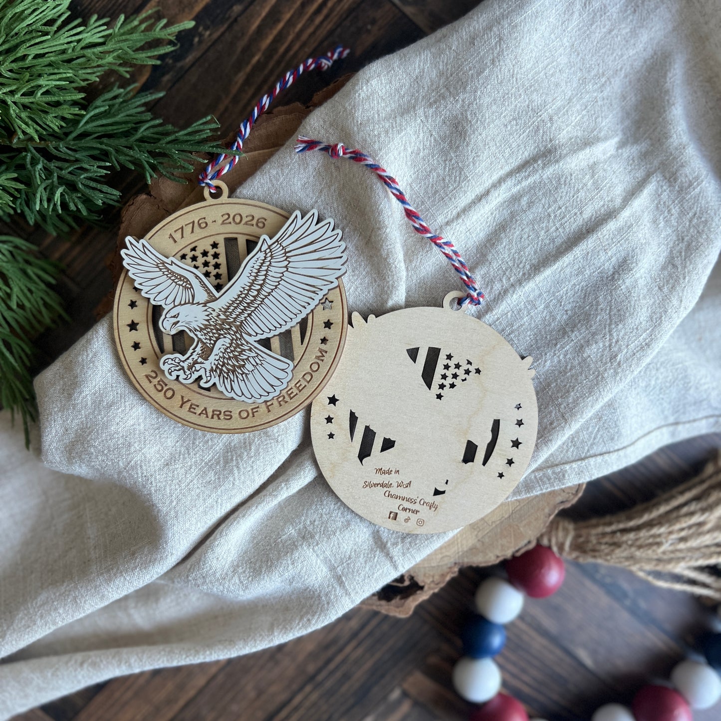 250th Anniversary Ornament USA