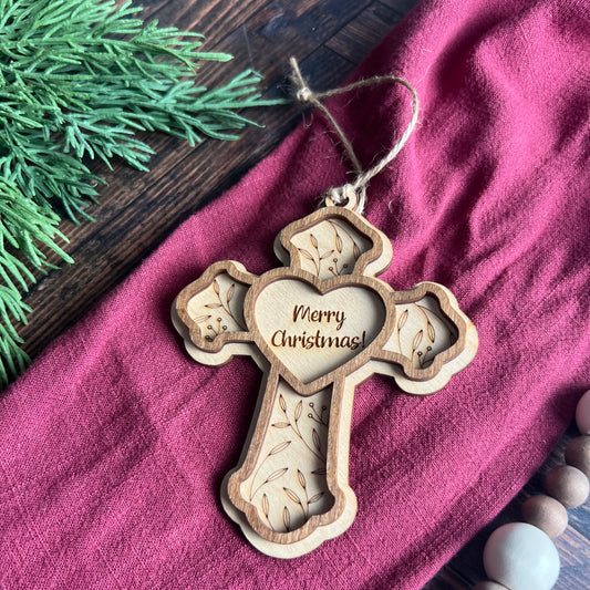 Cross Christmas Ornament