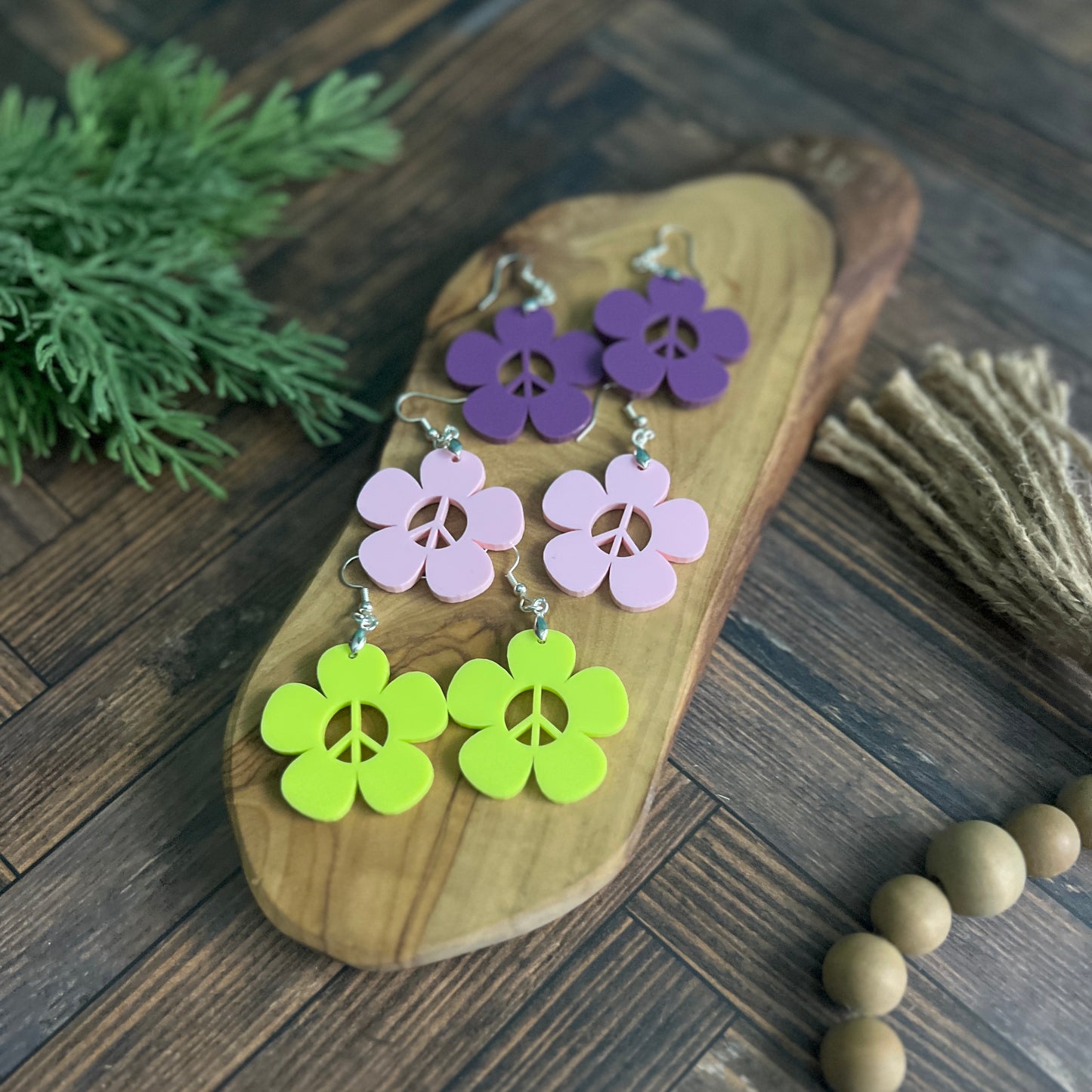 Peace Daisy Earrings