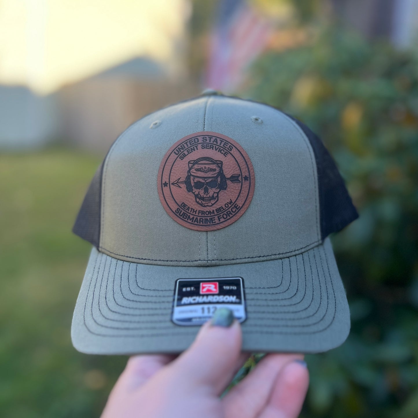 United States Submarine Force Silent Service Death From Below Loden/Black Richardson 112 Trucker Hat