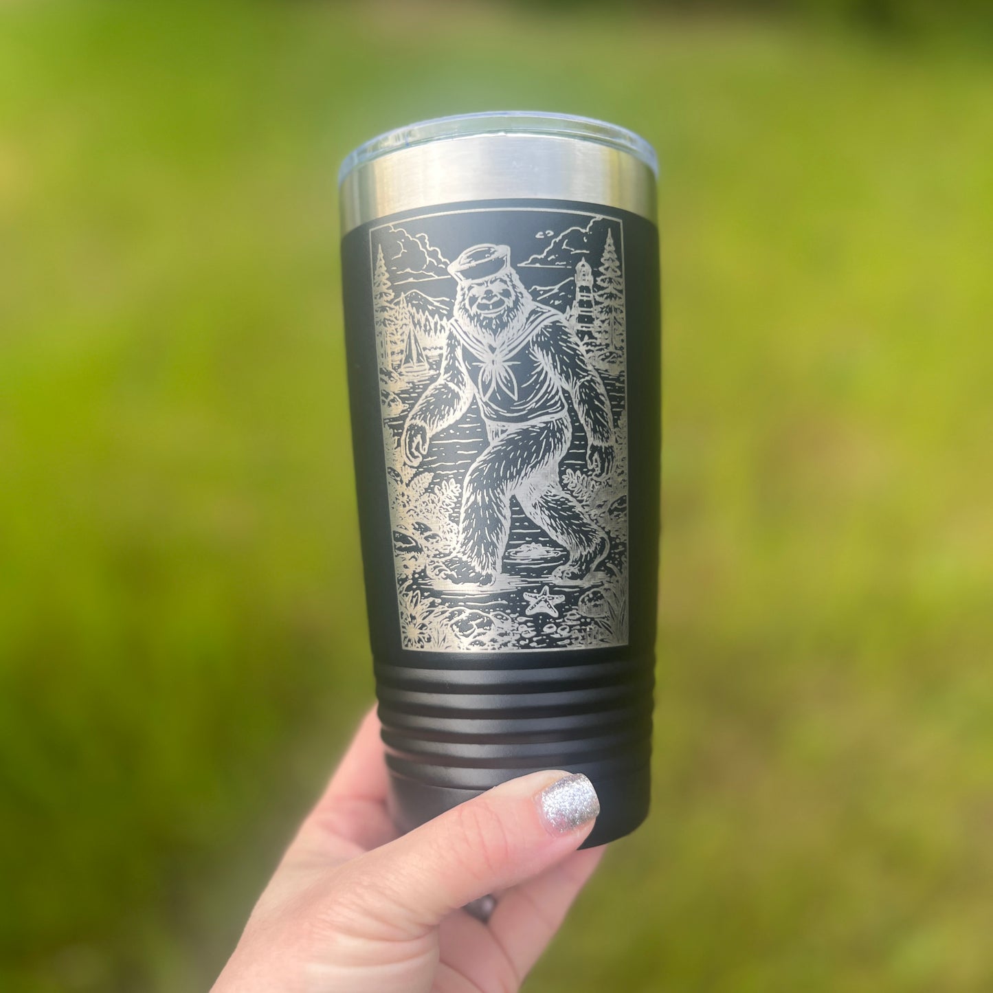 Bigfoot Sailor Tumbler