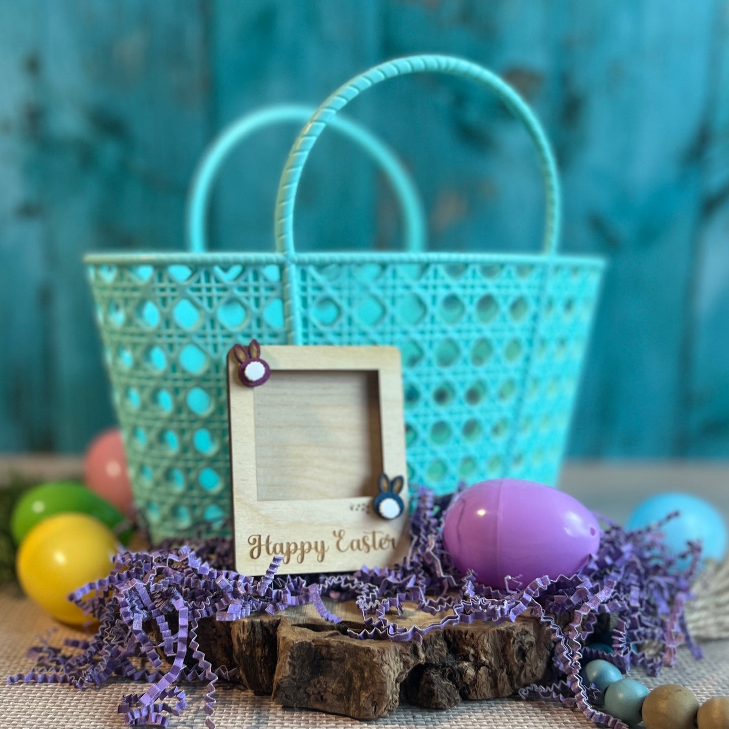 Happy Easter Mini Photo Frame Magnet