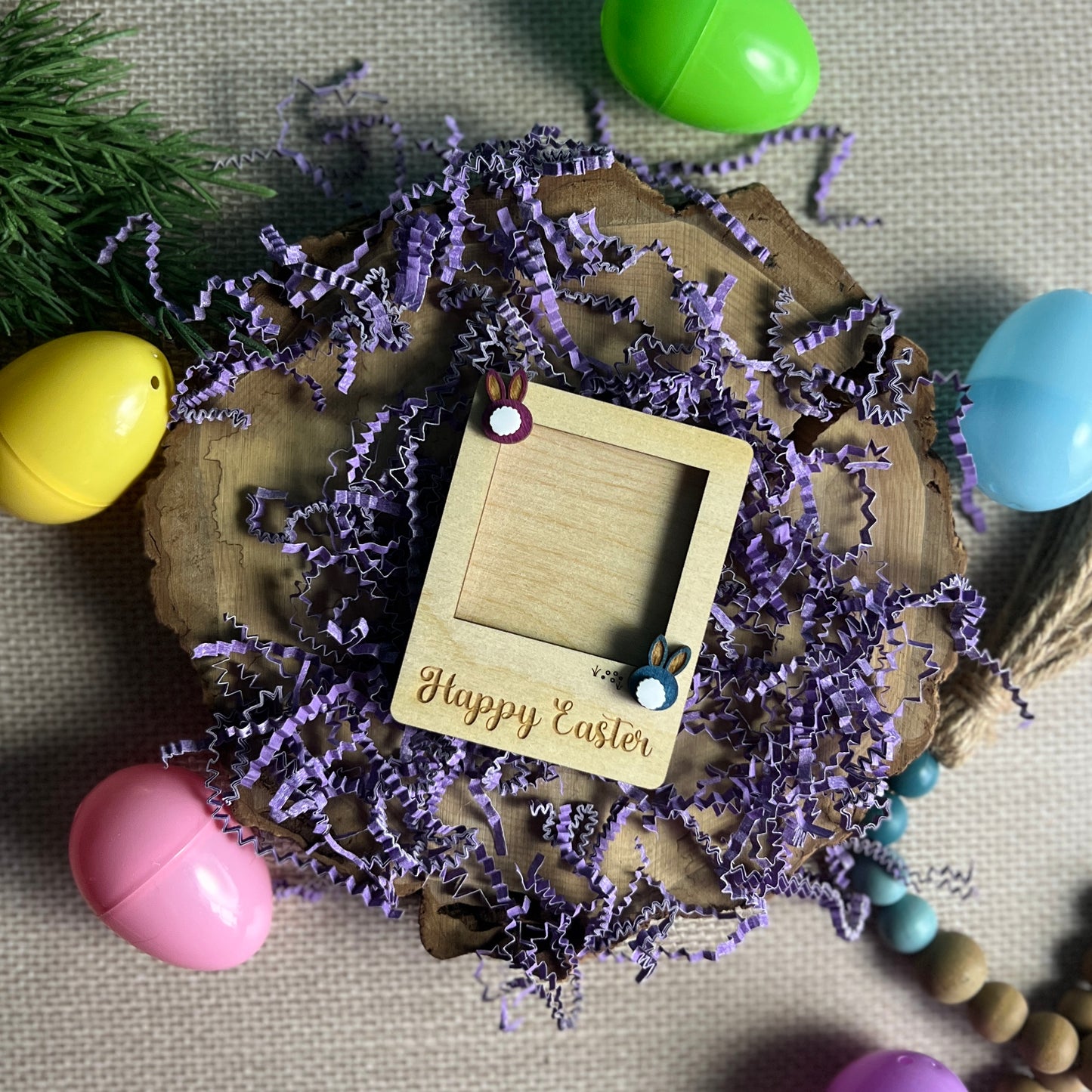 Happy Easter Mini Photo Frame Magnet