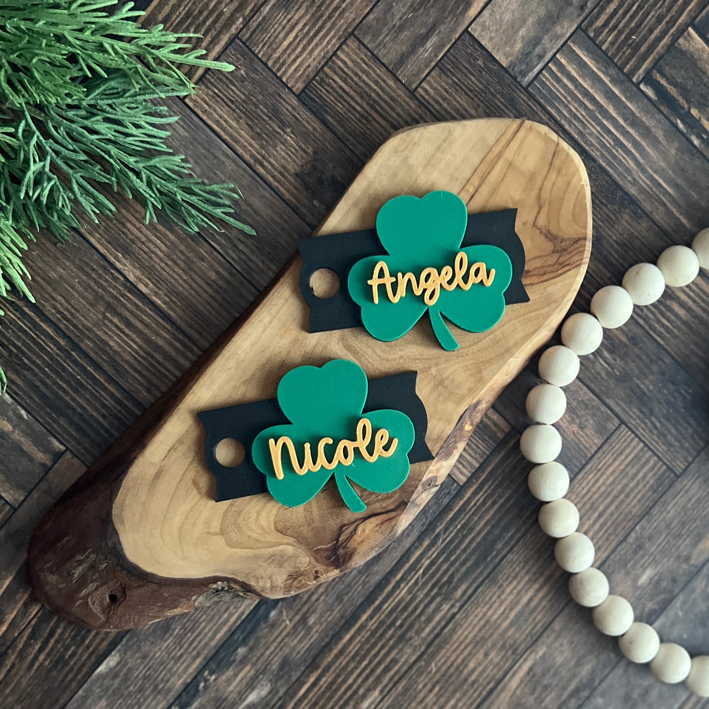 Shamrock Personalized Tumbler Topper