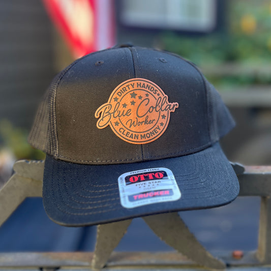 Blue Collar Worker Black OTTO Classic Fit Trucker Hat