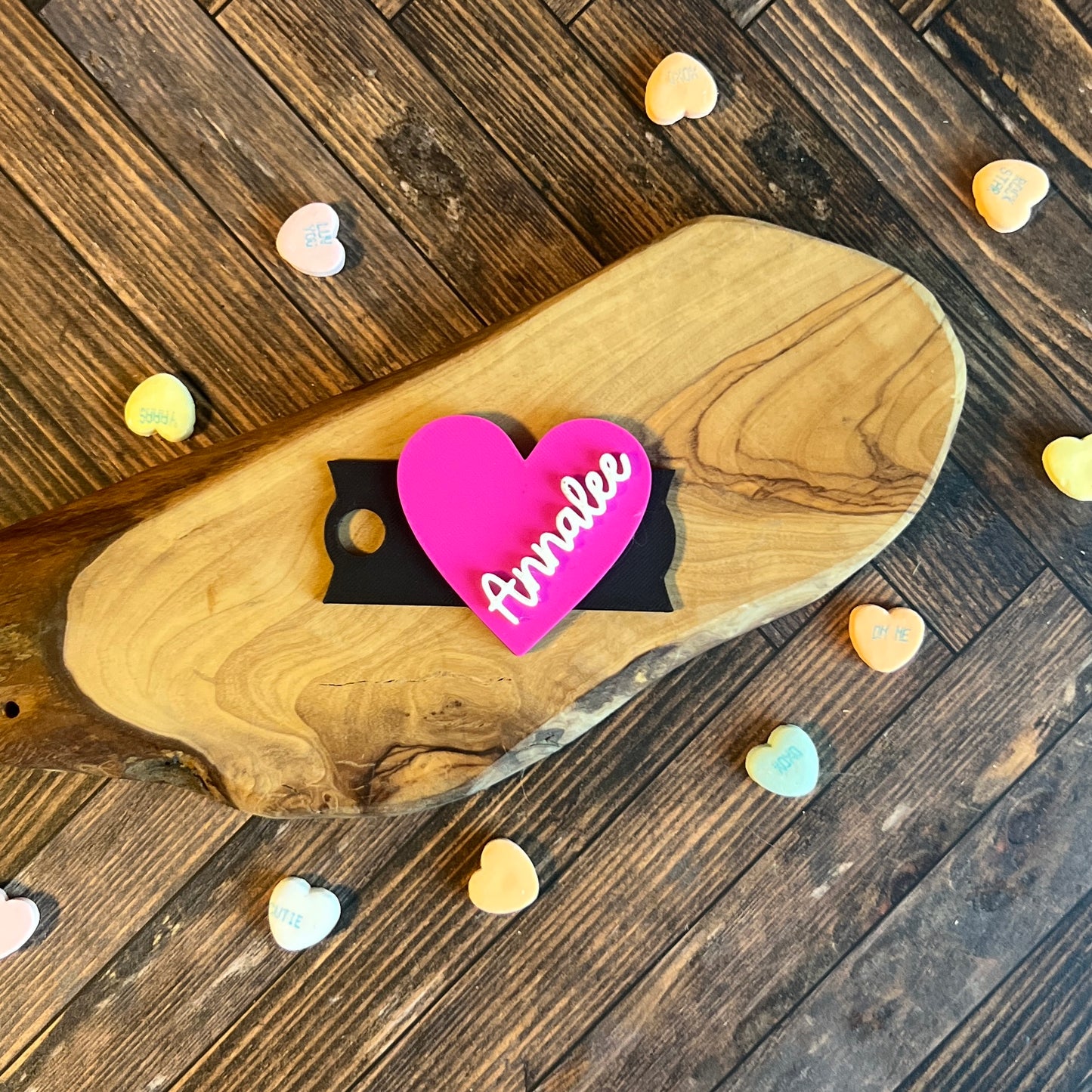 Heart Personalized Tumbler Topper
