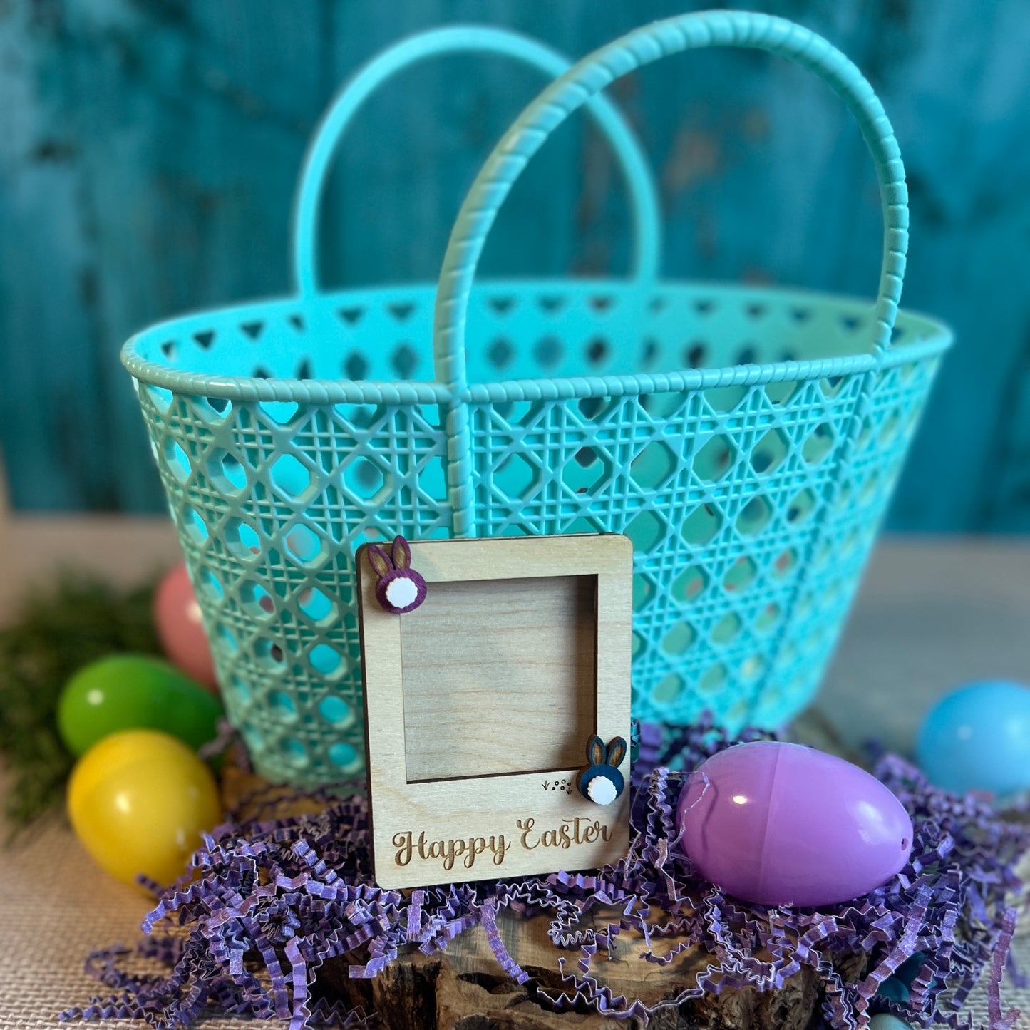 Happy Easter Mini Photo Frame Magnet