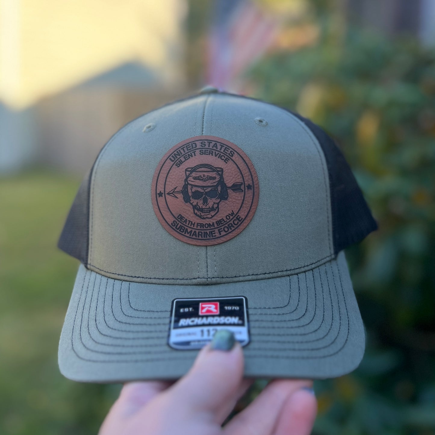 United States Submarine Force Silent Service Death From Below Loden/Black Richardson 112 Trucker Hat