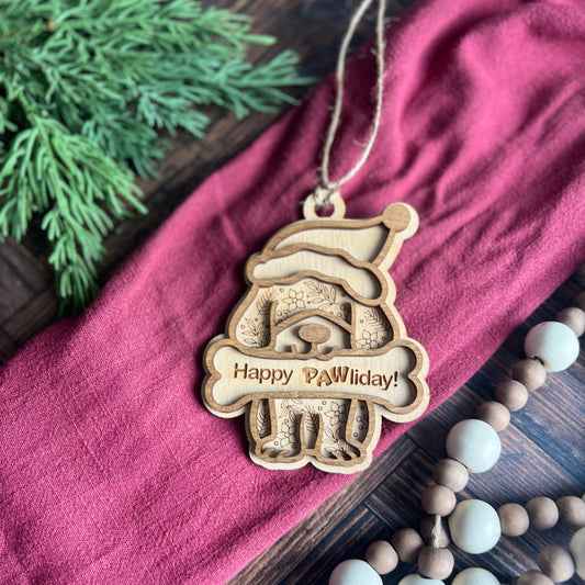 Dog with Bone Ornament