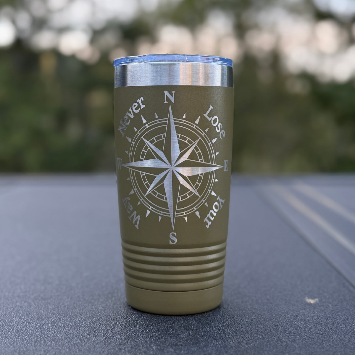 Never Lose Your Way Coffee Tumbler